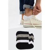 Trick or Treat 5'li Paket Farklı Renklerde %80 Pamuklu Patik Sneakers Erkek Çorap - 39 - 45 - Renkli