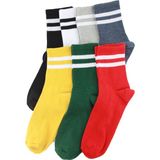 Trick Or Treat 7'li Renkli Çizgili Erkek Çorap - 39 - 45