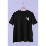 Trick or Treat New York Yankees Arma Baskılı Bisiklet Yaka Erkek Tişört - XL - Siyah