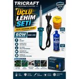 Tricraft Kalem Havya Seti (Lehim Pastası+Lehim Teli+Havya) 60 W Kod :619
