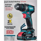 Tricraft Şarjlı Darbeli Matkap 13 mm 70 Nm