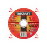 Tricraft Trcx 25 Adet Inox Metal Kesici Taş 115X1.0x22 Mm 25'Li
