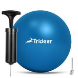 Trideer Mini Pilates Ball küçük jimnastik topu dahil, şişirme Roehrchens, fitness, rehabilitasyon için, çalıştırmak ve Coordination Erkek Kadın çocuk, güncel moda renkler: mavi, turkuaz, mor 25cm Mavi