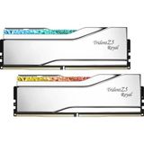 Trident 48GB (2x 24GB) Ddr5 8200MHZ CL40 Rgb Dual Kıt Pc Ram Trıdent Z5 Royal Sılver F5-8200J4052F24GX2-TR5S - beyaz