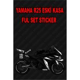 TRİDERS Yamaha R25 Sticker Seti REFLEKTÖRLÜ BEYAZ