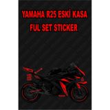 TRİDERS Yamaha R25 Sticker Seti REFLEKTÖRLÜ KIRMIZI