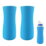 Tridesent Cirkul Su Şişesi 2 Parça için Kılıf, Cirkul Plastik ve Paslanmaz Çelik Şişe için 32 Oz Su Şişesi Kılıfı Neopren Yalıtımlı Sıcaklık Tutma için Su Şişesi Kapağı - Mavi