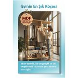 tridihome Çok Amaçlı %100 MDF Açık Gardırop Askılı Raflı Tasarım Kıyafet Dolabı Organizer 120*170*38cm
