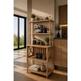 tridihome Çok Amaçlı Coffee Station Mutfak Rafı Düzenleyici Ofis Standı Naturel Mdf Kahve Köşesi - Atlantik Çam