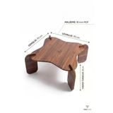 Tridihome Dayanıklı 18 Mm Mdf Salon Sehpası Oval Kenarlı Kolay Kurulum