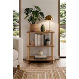 tridihome Modern Minimalist 3 Raflı Kitaplık Ahşap Ayaklı Çok Amaçlı Dekoratif Salon Ofis Düzenleyici Raf - Atlantik Çam