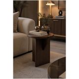 tridihome Modern Yuvarlak Tekli Zigon MDF Sehpa Yan Sehpa C Sehpa Koltuk Kenarı Dekoratif Ahşap