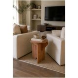 tridihome Modern Yuvarlak Tekli Zigon Sehpa Yan Sehpa C Sehpa Koltuk Kenarı Dekoratif Ahşap
