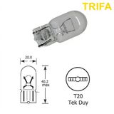 Trifa T20 Dipsiz Park Ampulü Tek Duy 1 Adet Sarı