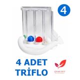 Triflo Solunum Egzersiz Cihazı Nefes Egzersiz Aleti 3 Top x 4