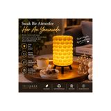 Triforge3D Minik Lambader | Pilli LED Mumlu | Kahve Sunumluk ve Masaüstü Dekoratif Işık