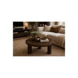 Trihome 80 cm Yuvarlak Masif Çam Orta Sehpa – 3 Ayaklı Modern Tasarım