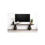 Trihome Masif Ahşap Top Ayaklı Modern TV Ünitesi Modern Tasarım 200cm