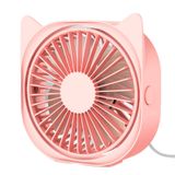 TRIIFON Küçük Kişisel USB Masa Fanı - Yatak Odası Uykusu için Mini Masa Fanı Ultra Sessiz, 3 Hızlı, USB Güçlü, Döndürülebilir, Kaymaz, Ev Ofis Çalışma Masaüstü Yurt için Sevimli Küçük Taşınabilir Soğutma Fanları (Pembe)