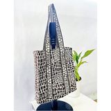 Triko Çanta (Leopar Desenli) - 41 x 39 - --