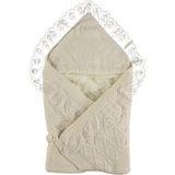 Triko Welsoft Kız Bebek Krem Kundak Battaniye STL6073 - 80