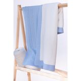 Trikomer Triko Iç Kısmı Wellsoft Kaplama 85X95CM Kışlık Bebek Battaniyesi - Mavi - 85 X 95 CM