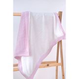 Trikomer Triko Iç Kısmı Wellsoft Kaplama 85X95CM Kışlık Bebek Battaniyesi - Pembe - 85 X 95 CM