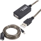 Triline 10 Metre Usb2.0 Sinyal Güçlendirici Profesyonel Çipli USB Extension Uzatma Kablosu - Siyah