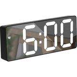 Triline Aynalı LED Dijital Masa Saati Termometre Alarm Takvimli/ADPT