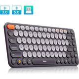 Triline Kablosuz Bluetooth 5.0 Ingilizce Sessiz Klavye Universal Çoklu Bağlantı 2.4ghz