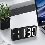 TriLine LED Ekran USB Güç Dijital Aynalı Masa Saati Sıcaklık Alarm Takvim
