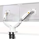 Triline Nb F160 Beyaz 17-27" Çift Kol Monitör Tutucu 2-9 Kg Amostisörlü Vesa Monitör Standı