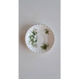 Trıllıum Bone China England Çay Tabağı Yeşil Pembe - 14 x 14