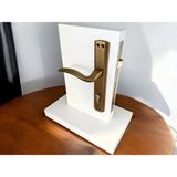Trim Mat Antik Sarı Aynalı Yale Çelik Kapı Kolu Sol Elle Açılır Tek Taraf (Kilit Hariçtir) - 1