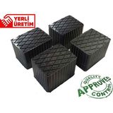 Trimex Kauçuk Lift Takozu 160X120 Yükseklik 120MM 4 Adet