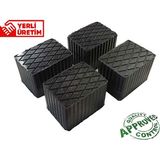 Trimex Kauçuk Lift Takozu 160X120 Yükseklik 80MM 4 Adet