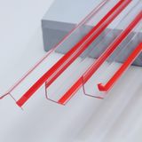 Trimold Şeffaf Soyma ve Yapıştırma L Kalıplama Köşe Koruyucuları 90° Açılı Duvar Kapı Çerçevesi Dolap Süpürgelik Koruması ve Dekorasyonu için, 0,9 m x 3 cm (3 Adet)