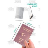 Trink Çanta Şeffaf Su Geçirmez Pasaport Koruma Kabı - PVC Pasaport Kılıfı