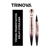 Trinova Party Queen Waterproof Eyeliner- Suya Dayanıklı Siyah Eyeliner