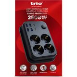 Trio 3442 4lü Akım Korumalı Priz