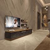 Trio 4s Mdf Tv Ünitesi Tv Sehpası - Pera - Siyah Mermer