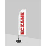 Trio Avm Eczane Yelken Bayrak + Direk + Duba - Set Halinde No:3 - 50 x 200 cm