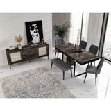 Trio Dekoratif Yemek Odası Takımı (%100MDF)