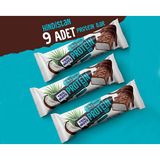 Trio Move Çikolata Kaplamalı Protein Bar-Hindistan Cevizli Ve Sütlü Çikolatalı50GX9Adet Protein Bar