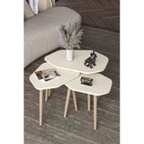 Trio Zigon Sehpa Ekru 3 Lü Diğer