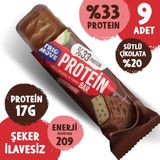 TrioMove Çikolata Kaplamalı Protein Bar - Fındıklı ve Sütlü Çikolatalı, %33 Protein, 50 G x 9 Adet - 1 Adet