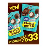 Triomove Sütlü Çikolata Kaplamalı Hindistan Cevizli Protein Topları (Şeker İlavesiz) Trio Move