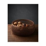 triora Helix Modern Geometrik Sepet Seti Sunum kasesi; Dekoratif Spiral Zen Dekoratif Meyvelik & Sunum Kasesi 8cm yükseklik x 23cm çap