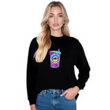Trip Unisex Sweatshirt (50, Siyah, L)