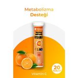Triple Defence C Vitamini, D Vitamini ve Çinko 20 Suda Çözünebilir Portakal Aromalı Tablet 1000mg